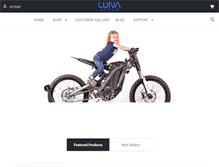 Tablet Screenshot of lunacycle.com